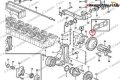 20451008 Koło pasowe stosowane w koparkach gąsienicowych VOLVO EC240B  EC290B Pulley / ratavimas  / radlager / Шкив