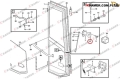 11112352 VOE11112352 Zamek wewnętrzny drzwi VOLVO A25D  A25E  A30D  A30E  A35D  A35E  A40D  A40E Lock door / замок двери / Türschloss