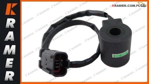 Cewka elektrozaworu stosowana w koparkach KOMATSUPC210-5  PC240-5  PC210-6 Solenoid Coil / катушка электромагнитного клапана / tekercs / bobina / cievka / Spole / spoel / bobine / Spule