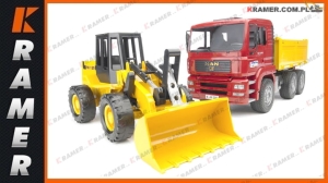 BRUDER MAN TGA wywrotka z ładowarką 1:16