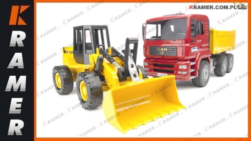 BRUDER MAN TGA wywrotka z ładowarką 1:16 02752