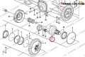 17421171 Piasta koła VOLVO L110E L100F L110G L100H L120C L120D L120E L120F  L120G L120H L150E L150F L150G L150H  planet carrier / Planetenträger / Вал ступицы