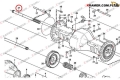 11102827 Półoś stosowana w ładowarkach VOLVO L150E  L150F  L150G  L150H  L180E  L180F  L180G L180H drive shaft / antriebswelle / вал ведущий