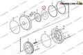 11037031 Przekładka VOLVO hamulca ręcznego L90E L120H L150F  Steel disc handbrake / stahlscheibe / Стальной диск стояночного тормоза
