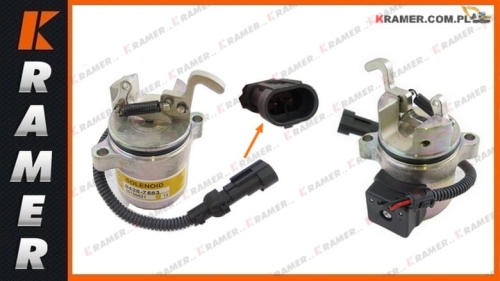 0428-7583 Cewka gaszenia stosowana w maszynach z silnikiem DEUTZ 1011 12V Flameout shutdown shut off solenoid switch / Solenoid Enginestop   / Клапан электромагнитный отсекатель / Соленоид ТНВД