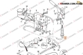 910/46100 Linka zabiezpieczenia do ramienia koparkowego JCB3CX  4CX Cable boom lock / кабель