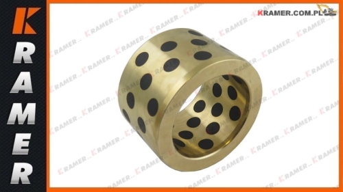 45X63X40 BRG Tuleja brązowa / łożysko ślizgowe  z grafitem stosowana w maszynach budowlanych Bronze Bushing / Бронзовая втулка / Bronzebuchse / Douille en bronze / Bronsbussning / Bronzové pouzdro / Bronzové puzdro