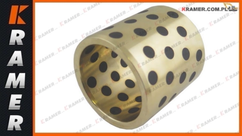 65X80X80 BRG Tuleja brązowa / łożysko ślizgowe  z grafitem stosowana w maszynach budowlanych Bronze Bushing / Бронзовая втулка / Bronzebuchse / Douille en bronze / Bronsbussning / Bronzové pouzdro / Bronzové puzdro