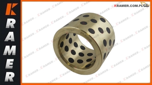 60X80X60 BRG Tuleja brązowa / łożysko ślizgowe z grafitem stosowana w maszynach budowlanych Bronze Bushing / Бронзовая втулка / Bronzebuchse / Douille en bronze / Bronsbussning / Bronzové pouzdro / Bronzové puzdro