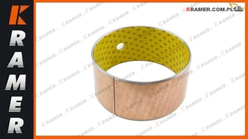 75X80X40 BRT Tuleja brązowa / łożysko ślizgowe  z wkładem teflonowym stosowana w maszynach budowlanych Bronze Bushing / Бронзовая втулка / Bronzebuchse / Douille en bronze / Bronsbussning / Bronzové pouzdro / Bronzové puzdro