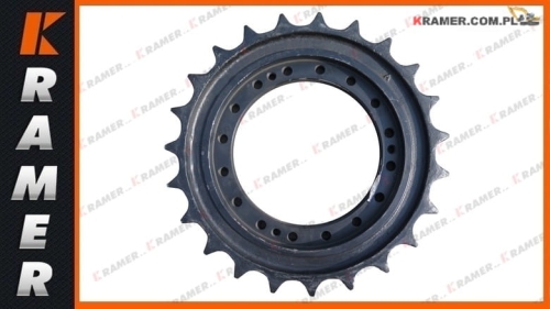 Koło napędowe LIEBHERR R900 R902 9333989 Skok ( podziałka ) 171,05mm / 23 zęby / 16 otworów fi=22mm / średnica osadzenia otworów: 400mm / piasta: 350mm / szerokość 59mm Sprocket / Turas /Kettenräder / Antriebsräder / звёзды / Pignon /Lánckerekek