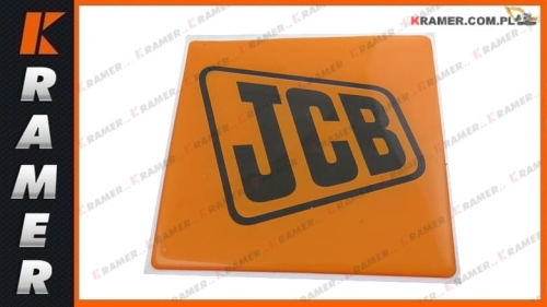 817/19661 Przyklejane logo na grill stosowane w koparko-ładowarkach JCB 3CX  4CX logo decal sticker / наклейка / Abziehbild / matrica /lipdukas / nálepka