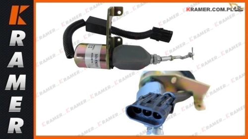 5295567 Cewka gaszenia solenoid CUMMINS 12V QSB6.7 seria B 12V Diesel engine shutdown shut off solenoid  / Клапан электромагнитный отсекатель / Соленоид ТНВД