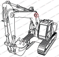 206-70-55160 Sworzeń KOMATSU ramienia BOOM PC210-6   PC200-8  PC228  PC240-7  PC200-7  PC210-7 PC200-5 PC210-11 PC200-8MO PC228USLC-11 Pin AS / Палец