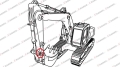 Tuleja KOMATSU PC400-8 PC450-8 PC490-11 707-76-10140 Tuleja / Bushing / втулка / bague / cojinete / púzdro / pouzdro / persely / bucșe / bussning / Buchse / foring