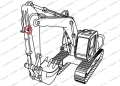 2143855 Tuleja CAT siłownika 416E 422E 428E ;  Tuleja/ Bushing/ Buchse/ втулка/ Baccola/ Douille.