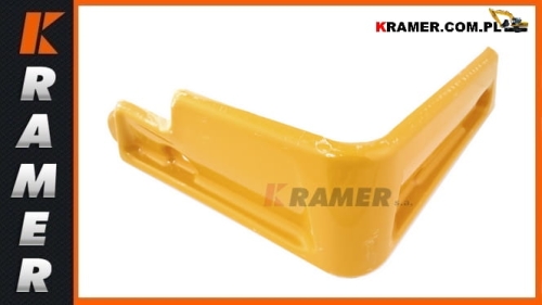 Narożna osłona kabiny JCB prawa 3CX 4CX żółta 123/06144 Cover/ yellow lefthand pipe/ 3CX, 4CX Cab