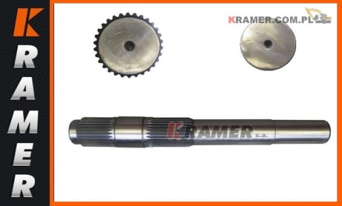 Wał obrotu sworzeń JCB 3CX 4CX do 1997 roku 121/39800 Shaft Pinion / pignone / шасцярня / zupčanik / пиньон / zupčanik / pastorek / bagbinde / hammasratas / pignon