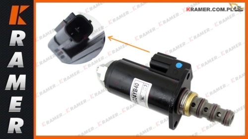 KWE5K-31_G24YB40-T Elektrozawór pompy głównej hydraulicznej stosowanyw maszynach KOBELCO SK200-8 SK210-8 
Hydraulic Pump Solenoid / Solenoid valve / Solenoidventils / соленоидный клапан / elettrovalvola / électrovanne
