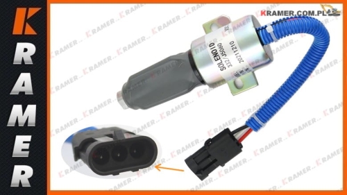 Cewka gaszenia solenoid JCB JS200 JS220 JS260  332/J5060 ; Cewka gaszenia/ Solenoid/ Magnetspule/ соленоид/ Solenoide/ Solénoïde. 332/J5060  716/30091