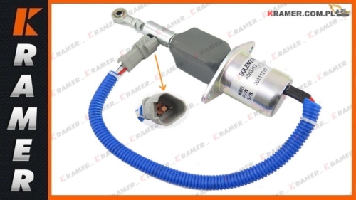 Cewka gaszenia solenoid CUMMINS 24V KOMATSU PC300 4063712 6734-81-9141 Cewka gaszenia/ Solenoid/ Magnetspule/ соленоид/ Solenoide/ Solénoïde