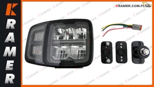 172338P 1 Reflektor LED prawy JCB VOLVO MANITOU right headlight/farol direito/правая фара/ dešinysis žibintas/sağ far/права фара