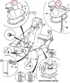 Korek wlewu paliwa - Starsze modele JCB 3CX 4CX   122/62400 Fuel filler cap / Крышка топливного бака / Tappo del serbatoio / Вечка паліўнага бака / Uzávěr palivové nádrže nádrže / Poklopac spremnika goriva / Tankdæksel / Kütusepaagi kork 