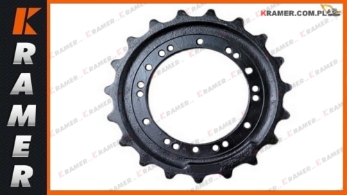 331/18047 Koło napędowe gąsienicy gumowej minikoparki JCB 8055 8060 806 8065 55 65 Sprocket / Turas / Kettenräder / Antriebsräder / Звезда / Pignon / Lánckerekek / Rueda cabilla / Ruota motrice / Drivhjul