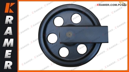 331/53295 Kompletne koło napinające gąsienicę gumową minikoparki JCB. Idler / Leiträder / Натяжное колесо / Láncfeszítő kerekek / Ruote anteriori / Vodeci tockovi / Roue folle / Vedantysis ratas