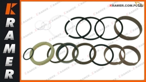 11714561; Pakiet uszczelnień siłownika skrętu koł stosowany w maszynach VOLVO L220E  L220F Sealing KIT / Steering Cylinder Seal Kit VOLVO Loader / Комплект прокладок