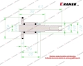 Tłoczek rodzielacza stosowany w maszynach DOOSAN DAEWOO DX60 ; Tłoczek rozdzielacza/ Distributor plunger/ Verteilerkolben/ Поршень распределителя/ Pistone distributore/ Piston de distributeur.