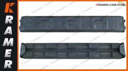RP171-190/800HD; Nakładka gumowa stopy gąsienicy 800 mm skok 190 ; Rubber pad / Накладка резиновая гусеничного трака