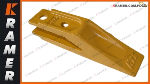 Ząb mini KUBOTA I-55 mm S-17 mm E20.7;Rzostaw otworów 55 mm (fi 16 mm) na lemiesz 16 mm; Nr.kat.- D180.6FU / E20.7; Tooth/ zahn/ Tip/ Diente/ ЗУБ/ Зубья.