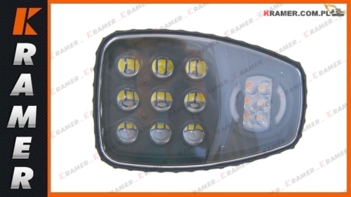 700/50192 LED Lampa przednia drogowa JCB lewa LED 3CX ładowarki front road lamp / передний дорожный фонарь / predné cestné svetlo / priekinis kelio žibintas