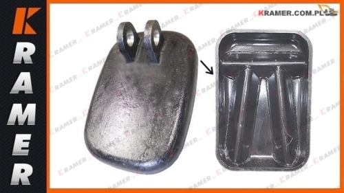 123/06022; Stopa łapa stabilizatora JCB 3CX 4CX; PAD Stabilizer / лапа опоры на  погрузчик