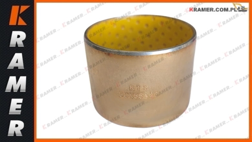 50X55X40 BRT Tuleja brązowa / łożysko ślizgowe z   wkładką teflonową stosowana w maszynach budowlanych Bronze Bushing / Бронзовая втулка / Bronzebuchse / Douille en bronze / Bronsbussning / Bronzové pouzdro / Bronzové puzdro