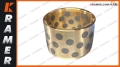 75X90X60 BRG Tuleja brązowa / łożysko ślizgowe z grafitem stosowana w maszynach budowlanych Bronze Bushing / Бронзовая втулка / Bronzebuchse / Douille en bronze / Bronsbussning / Bronzové pouzdro / Bronzové puzdro