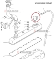 Odma silnika koparki KOMATSU PC210-6 i innych 6150-21-6750 Breath cap