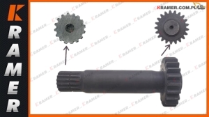 Wałek zębaty zwolnicy LIEBHERR R317 Z21 / Z16