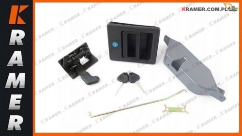 000004710 Zamek drzwi kabiny kpl. VOLVO door lock cabin excavator VOLVO