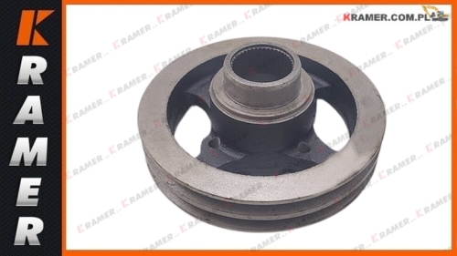 02/200018 Koło Pasowe JCB 3CX 4CX - podwójny pasek Pulley crankshaft twin groove  / шкив коленчатого вала