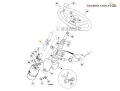 Wałek kolumny kierowniczej JCB ładowarki 525 527 steering column shaft