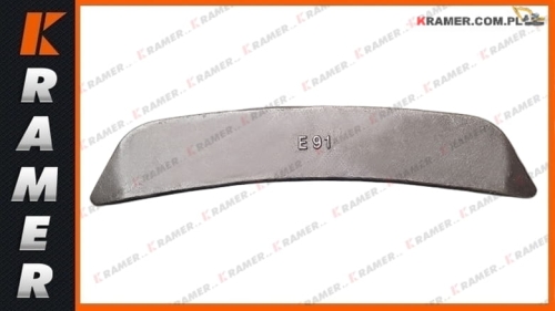 E 91 Nóż boczny łyżki obustronny L=450 Osłona boczna łyżki / Reversible sidecutters for excavators / Taglienti Laterali Reversibili per escavatori / Reversible Sicheln fur bagger / Tranchants Lateraux pour excavateurs