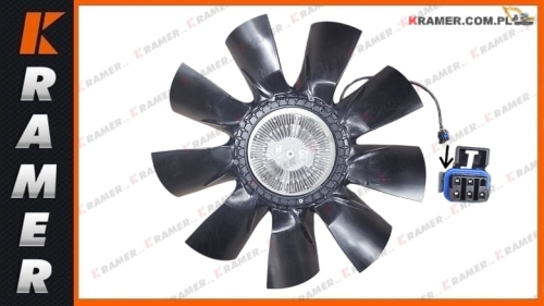 336/B8827 Sprzęgło wiskotyczne JCB JS115 JS130 JS145 JS160 JS180 JS210 JS220 Fan Viscous / Муфта жидкостная вентилятора / Viskózny ventilátor / Ventilator Viskozno /  Ventiliatorius klampus /