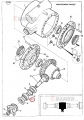 Łożysko zwrotnicy koła JCB 3CX 4CX     907/08300; Bearing/ Lager/ подшипник/ rotolamento/ Roulemen