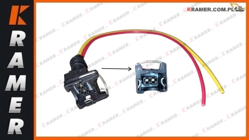 721/10495 Wtyczka JCB żeńska 2 piny ESOS 3CX 4CX electrical harness / elektrický zväzok / električni svežanj / elektros laidai / elektrisk sele / електричний джгут