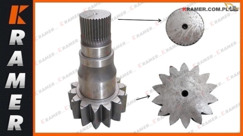 05/903869 Wałek obrotu stosowany w koparkach JCB JS210 JS220  JS200  JS235 Shaft pinion / Вал приводной редуктора поворота / Welle Ritzel