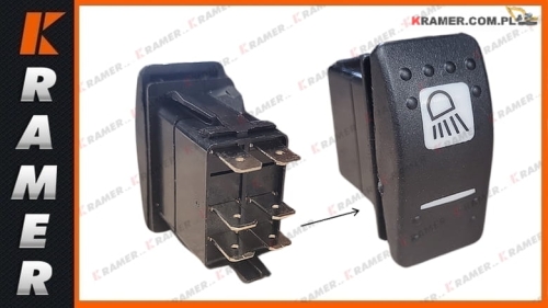 701/60004 Przełącznik kabinowy JCB młota 3CX 4CX 520 525 527 530 533 535 540 8018 820 8027 8030  8040 8045 Switch Panel /Panel prepínačov / Preklopna ploča / Perjungimo skydelis / Switch Panel / Pārslēgšanas panelis /