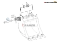 14550901 VOE14550901 Sworzeń VOLVO łyżki EC290  EC290B  EC290C  EC380D EC300D  EC480D Pin Bucket / Bolzen / Perno / Палец