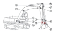 SA1072-04050 VOE1072-04050 14508375 Sworzeń łyżki VOLVO EC460 PIN / Палец
